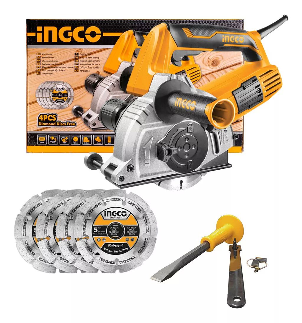 HE RANURADOR CONCRETO 5" 1500W INGCO