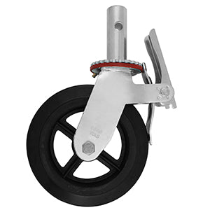 DG RODAJA ANDAMIO GIRA FRENO 8" HULE FIERRO