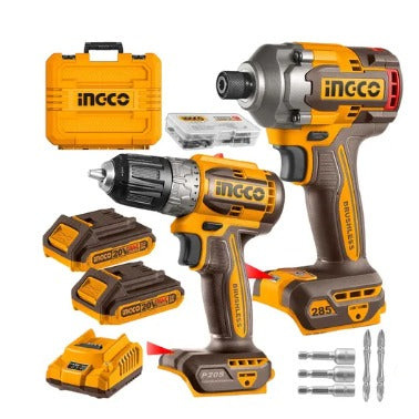 HE ROTOMARTILLO + DESTORNILLADOR KIT 20V INGCO